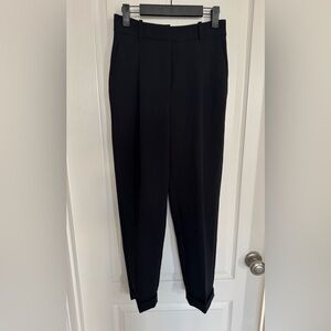 Aritzia Wilfred Classic Black Cuffed Trousers